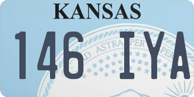 KS license plate 146IYA