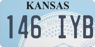 KS license plate 146IYB