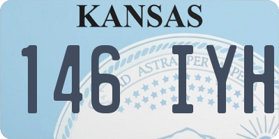 KS license plate 146IYH