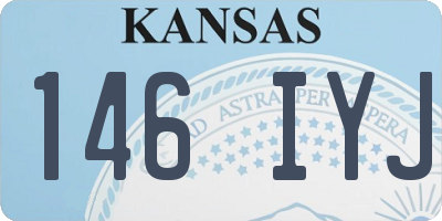 KS license plate 146IYJ