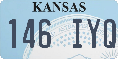 KS license plate 146IYQ