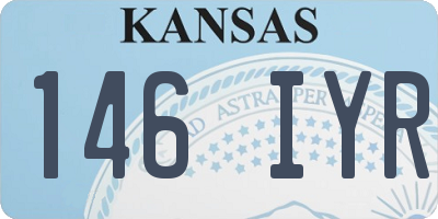 KS license plate 146IYR