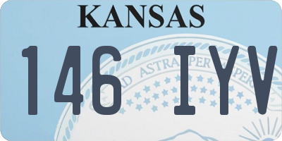 KS license plate 146IYV