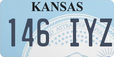 KS license plate 146IYZ