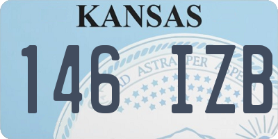 KS license plate 146IZB