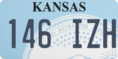 KS license plate 146IZH