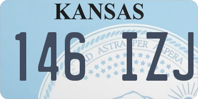 KS license plate 146IZJ