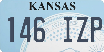 KS license plate 146IZP