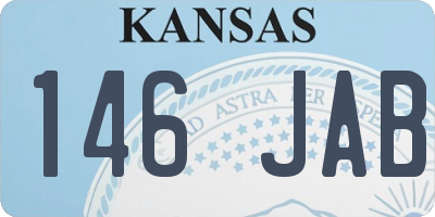 KS license plate 146JAB