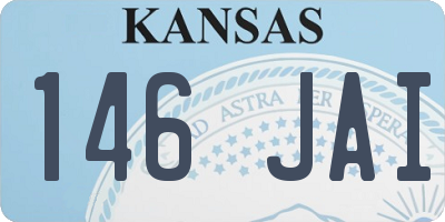 KS license plate 146JAI