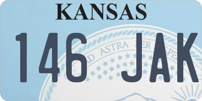KS license plate 146JAK