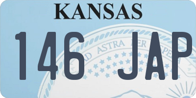 KS license plate 146JAP