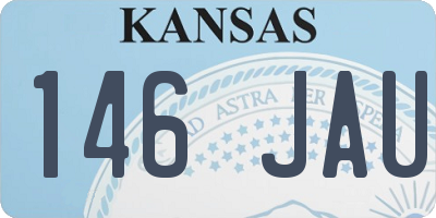 KS license plate 146JAU