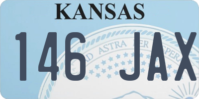 KS license plate 146JAX
