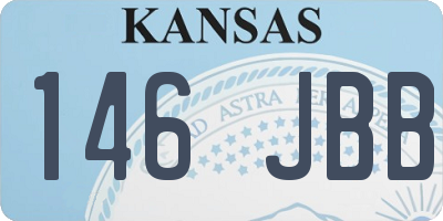 KS license plate 146JBB