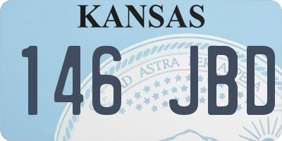 KS license plate 146JBD