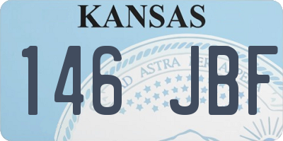 KS license plate 146JBF