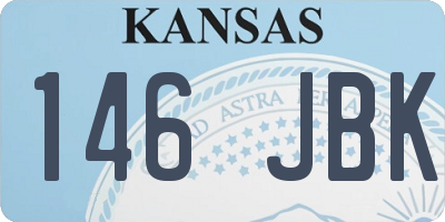 KS license plate 146JBK