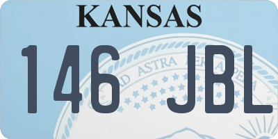 KS license plate 146JBL