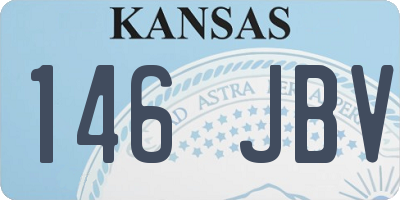 KS license plate 146JBV