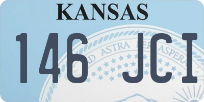 KS license plate 146JCI