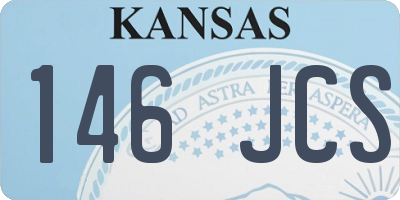 KS license plate 146JCS