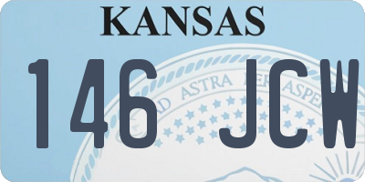 KS license plate 146JCW