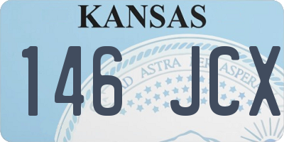 KS license plate 146JCX