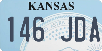 KS license plate 146JDA