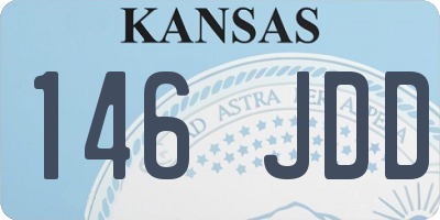 KS license plate 146JDD