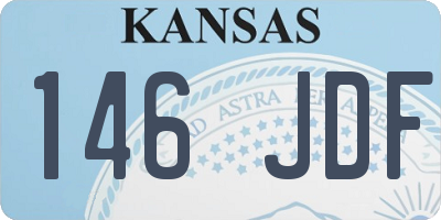 KS license plate 146JDF