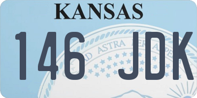 KS license plate 146JDK