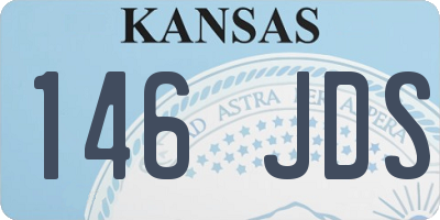 KS license plate 146JDS