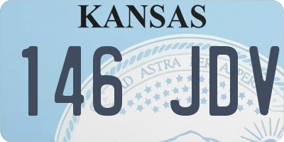 KS license plate 146JDV