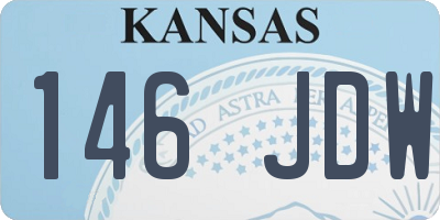 KS license plate 146JDW