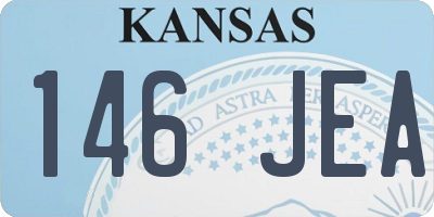 KS license plate 146JEA