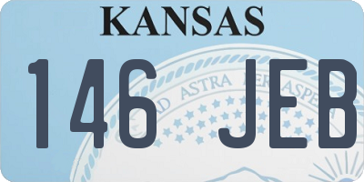 KS license plate 146JEB
