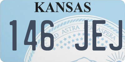 KS license plate 146JEJ