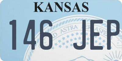 KS license plate 146JEP