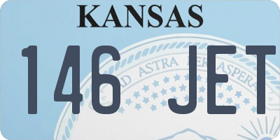 KS license plate 146JET