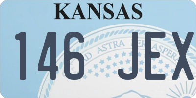 KS license plate 146JEX