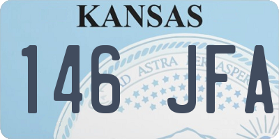 KS license plate 146JFA