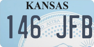 KS license plate 146JFB