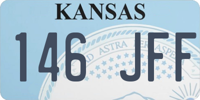 KS license plate 146JFF
