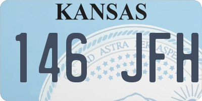 KS license plate 146JFH