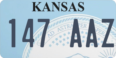 KS license plate 147AAZ