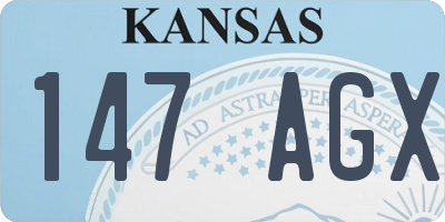 KS license plate 147AGX
