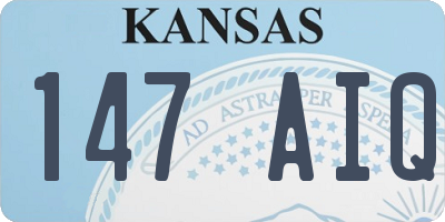 KS license plate 147AIQ