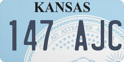 KS license plate 147AJC
