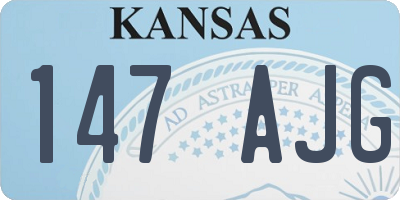 KS license plate 147AJG